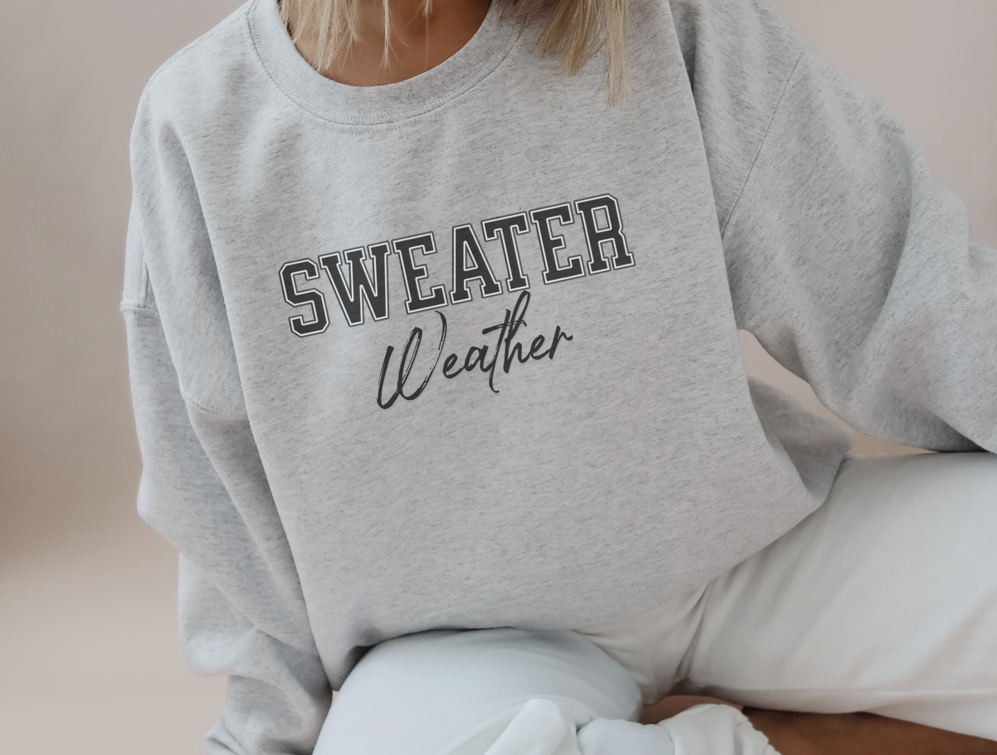 Sweater Weather Adult Crewneck Sweatshirt