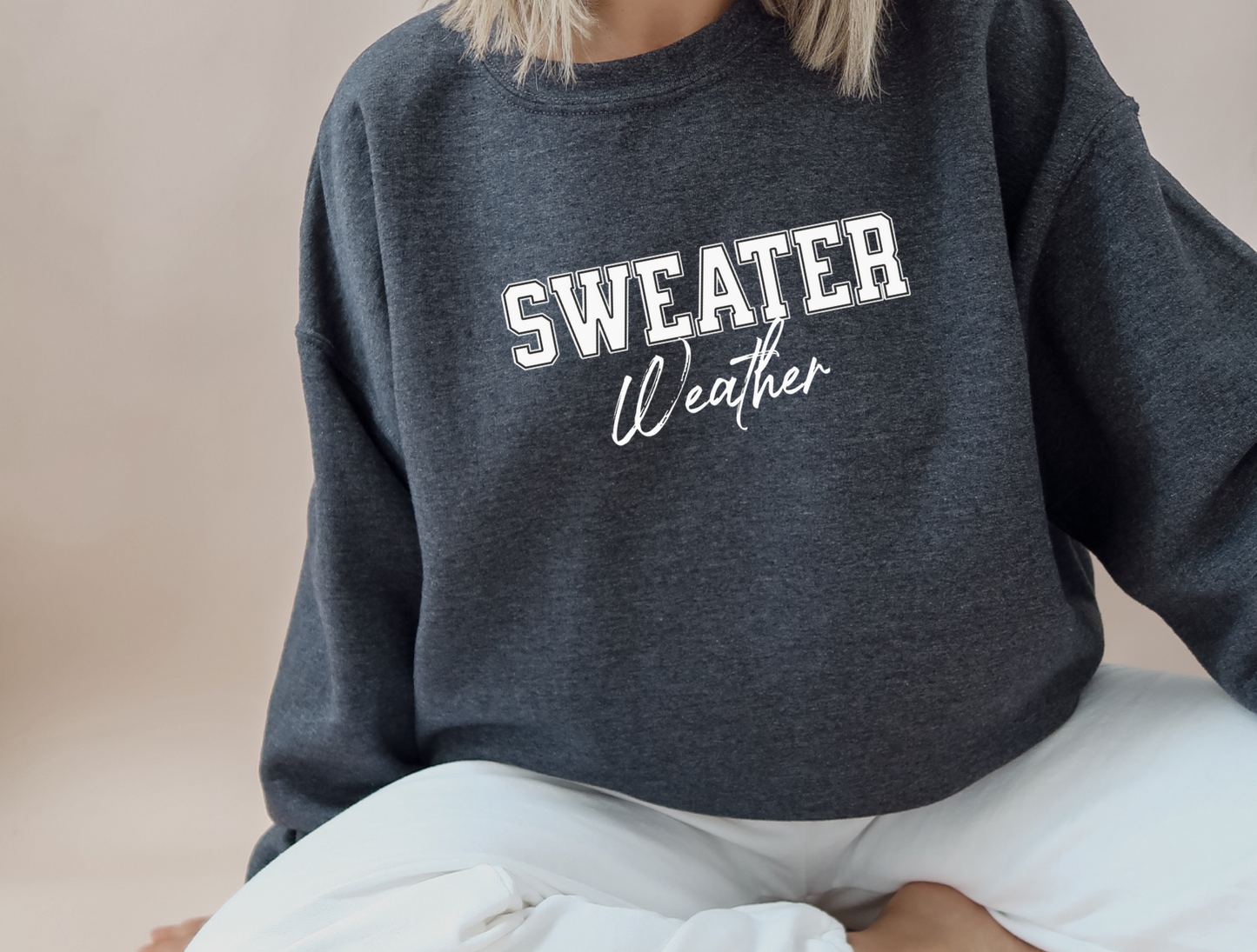 Sweater Weather Adult Crewneck Sweatshirt