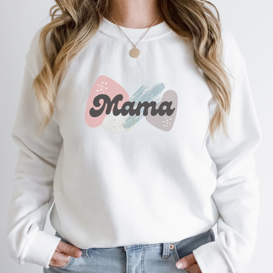 Mama Abstract Crewneck Sweatshirt