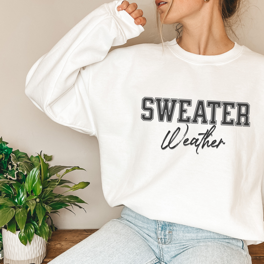 Sweater Weather Adult Crewneck Sweatshirt